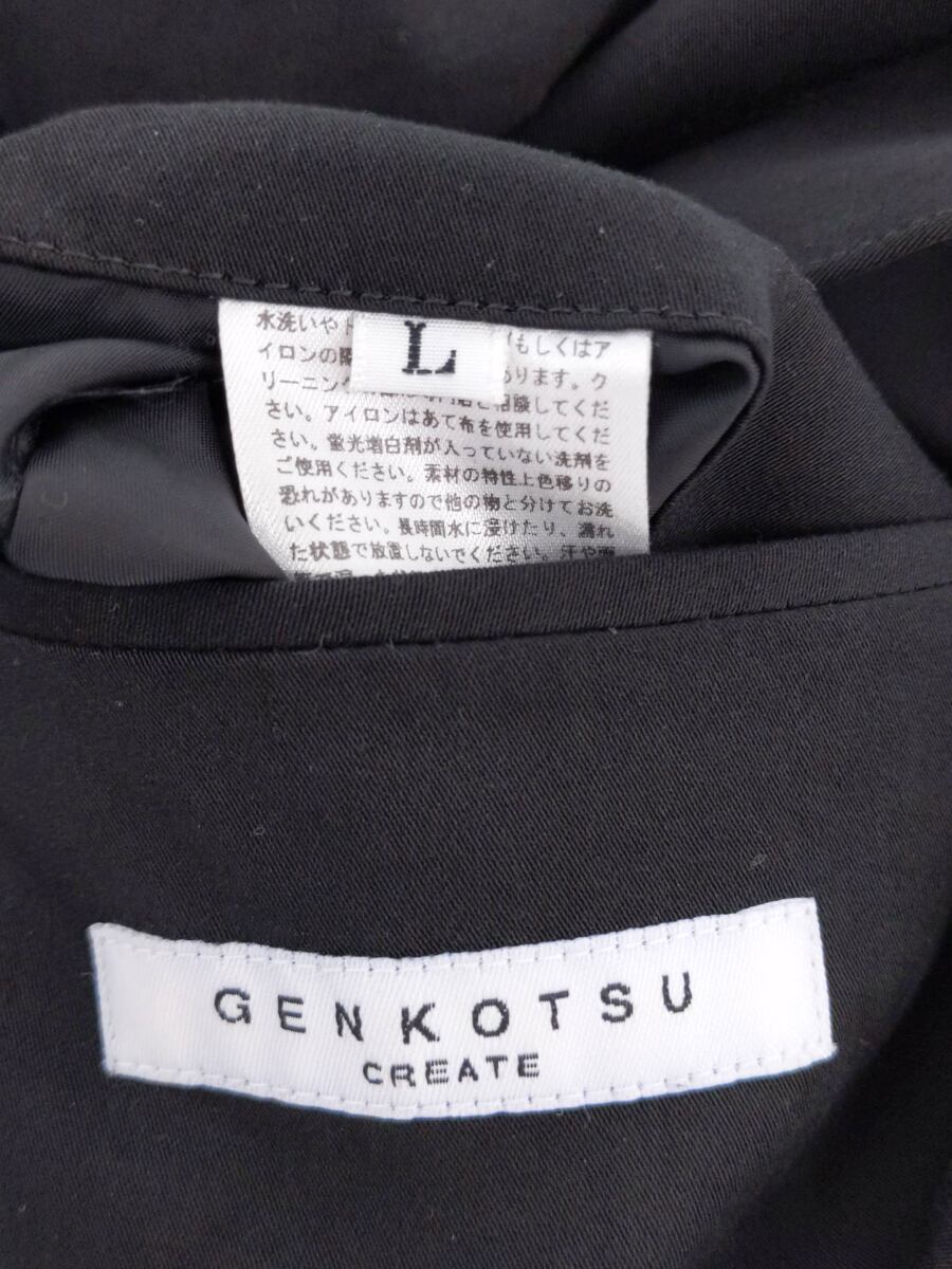 GENKOTSU CREATE/ジャケット/L/-/ブラック | www.bioimune.com.br
