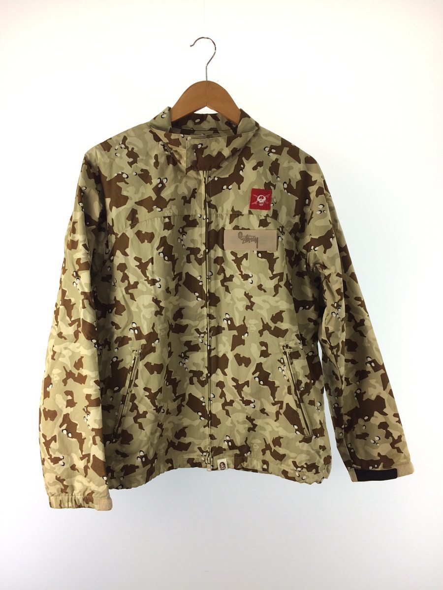 A BATHING APE◇ジャケット/L/コットン/KHK/カモフラ/001LJ0731929X