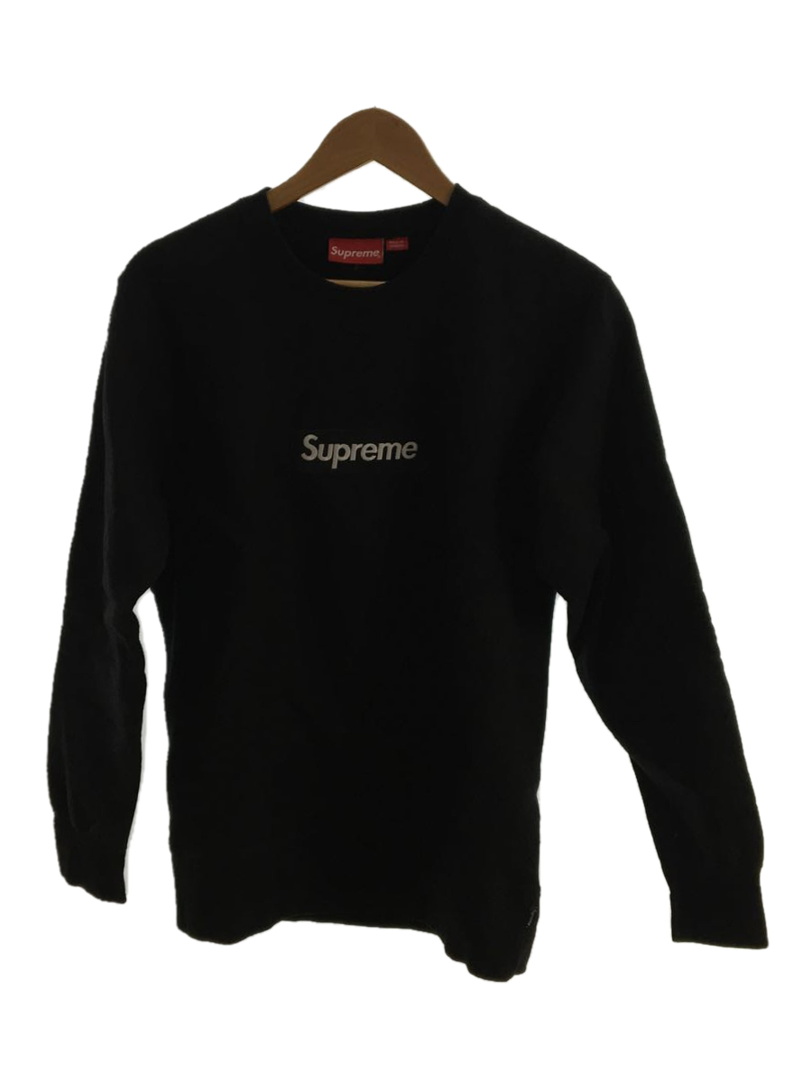 Supreme 15AW Box クリスマスファッション Logo Crewneck Sweatshirt コットン 最大63%OFFクーポン BLK M スウェット