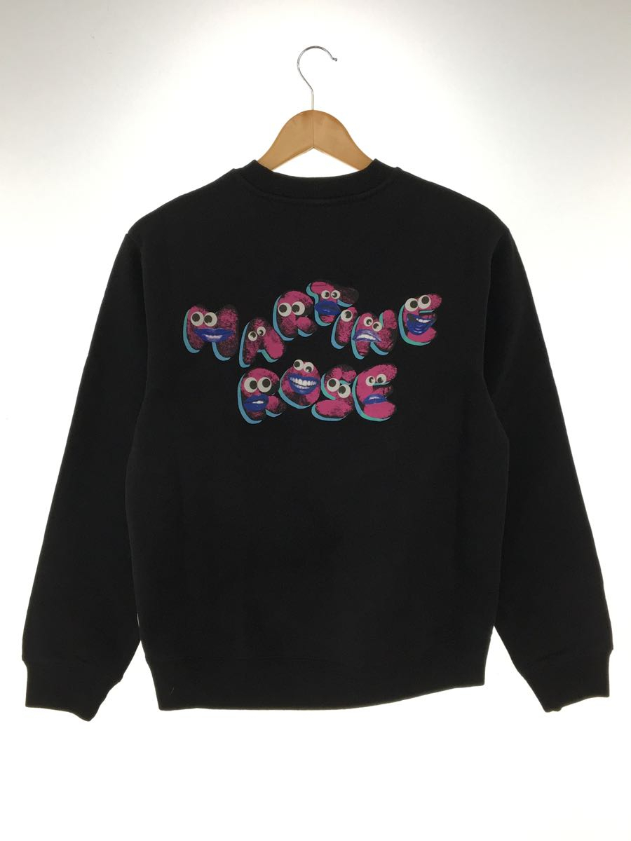 MARTINE ROSE◇CLASSIC CREW/タグ付/スウェット/XS/コットン/BLK
