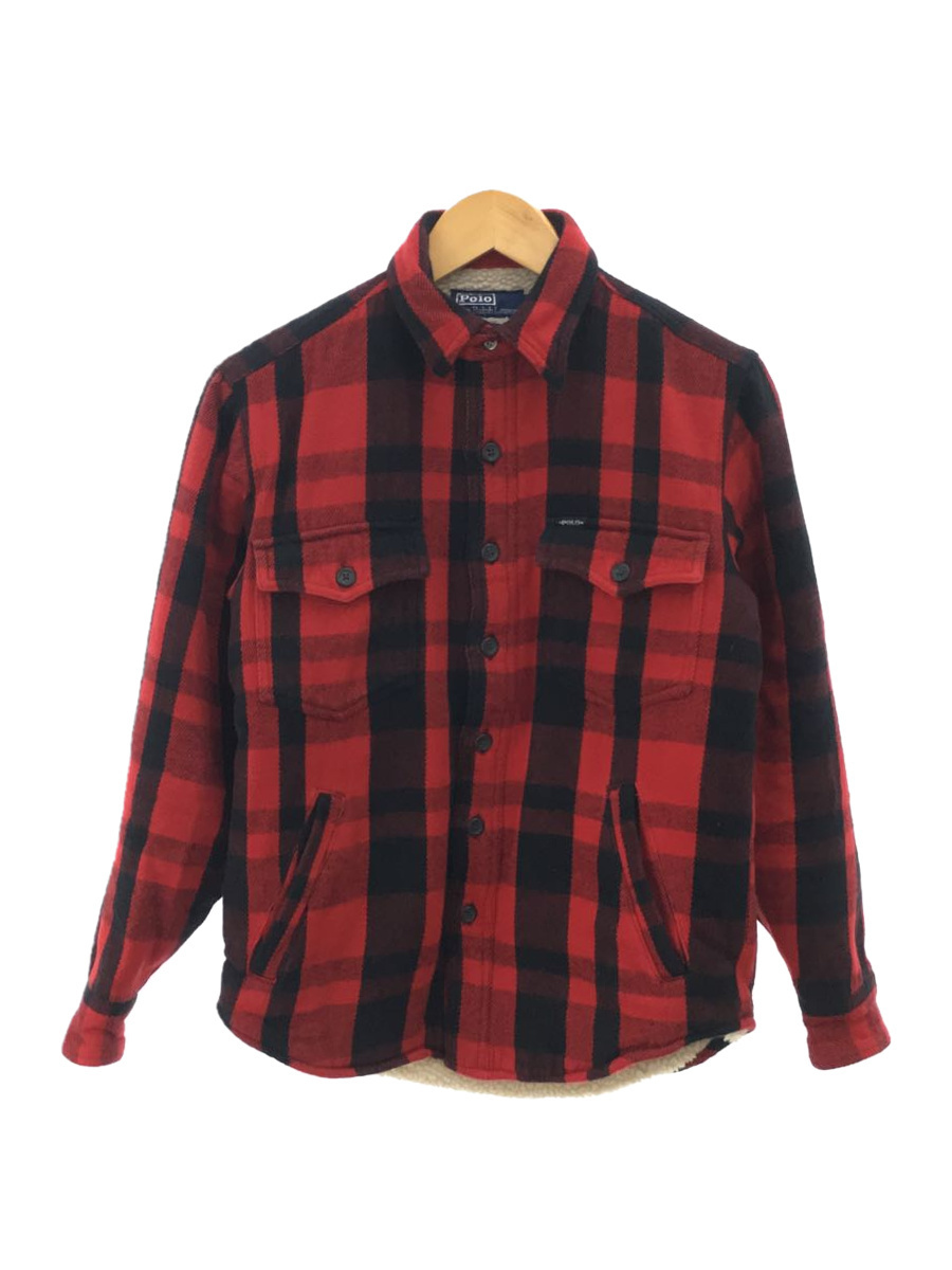 POLO RALPH LAUREN◇裏ボアシャツジャケット/バッファローチェック/XS