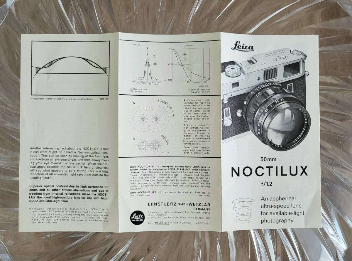 カタログ≑ ヤフオク! Leica Noctilux M 50mm 1.2 カタログ 英語 - ① ヴィンテー - rafkaup.is