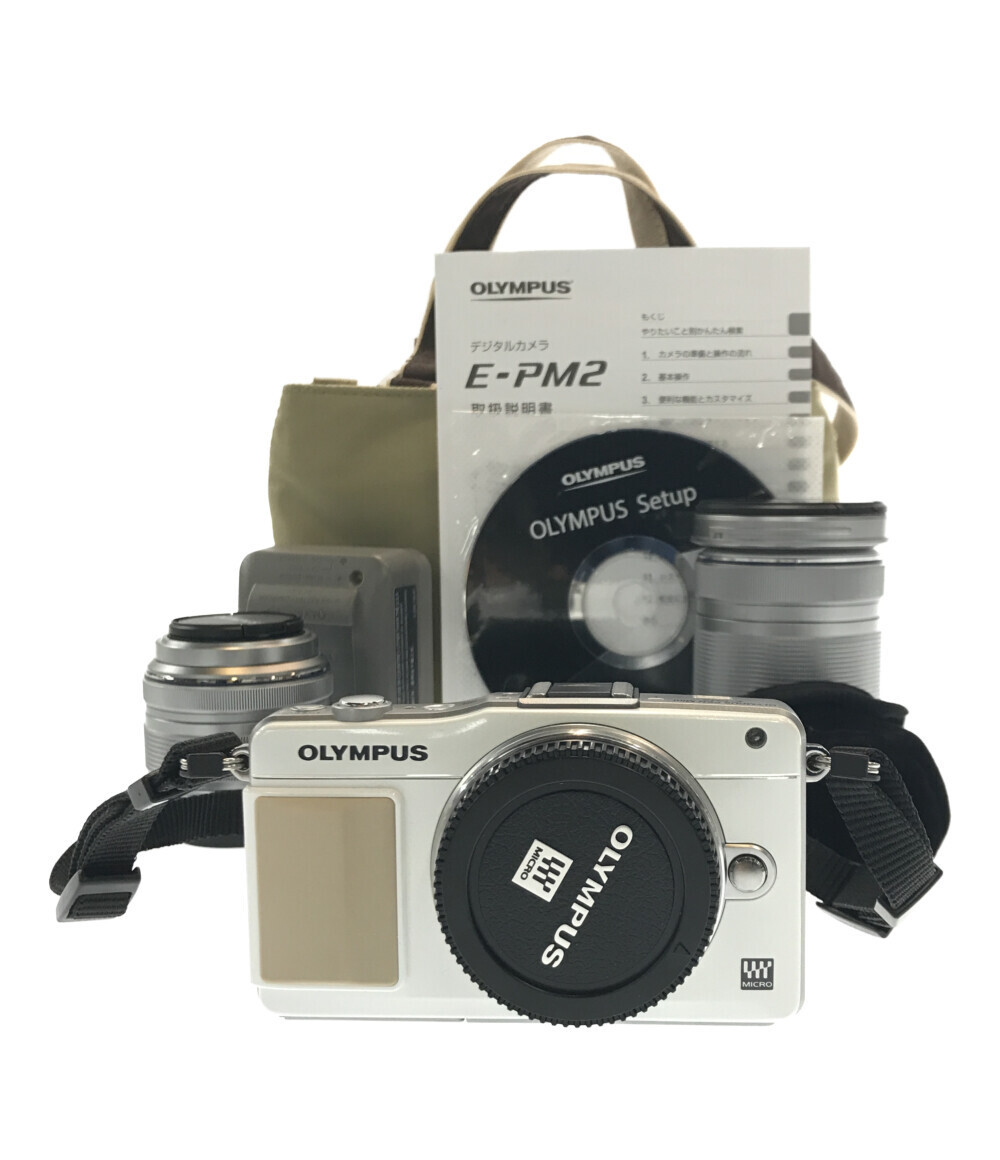 2021高い素材 OLYMPUS ミラーレス一眼 PEN mini E-PM2 ダブルズーム