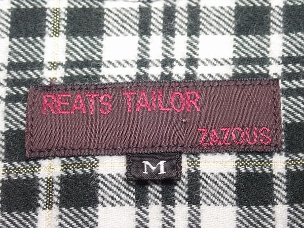 REATS TAILOR ZAZOUS チェック柄シャツ・M△リーツテイラーザズー/22*3*2-10_画像7