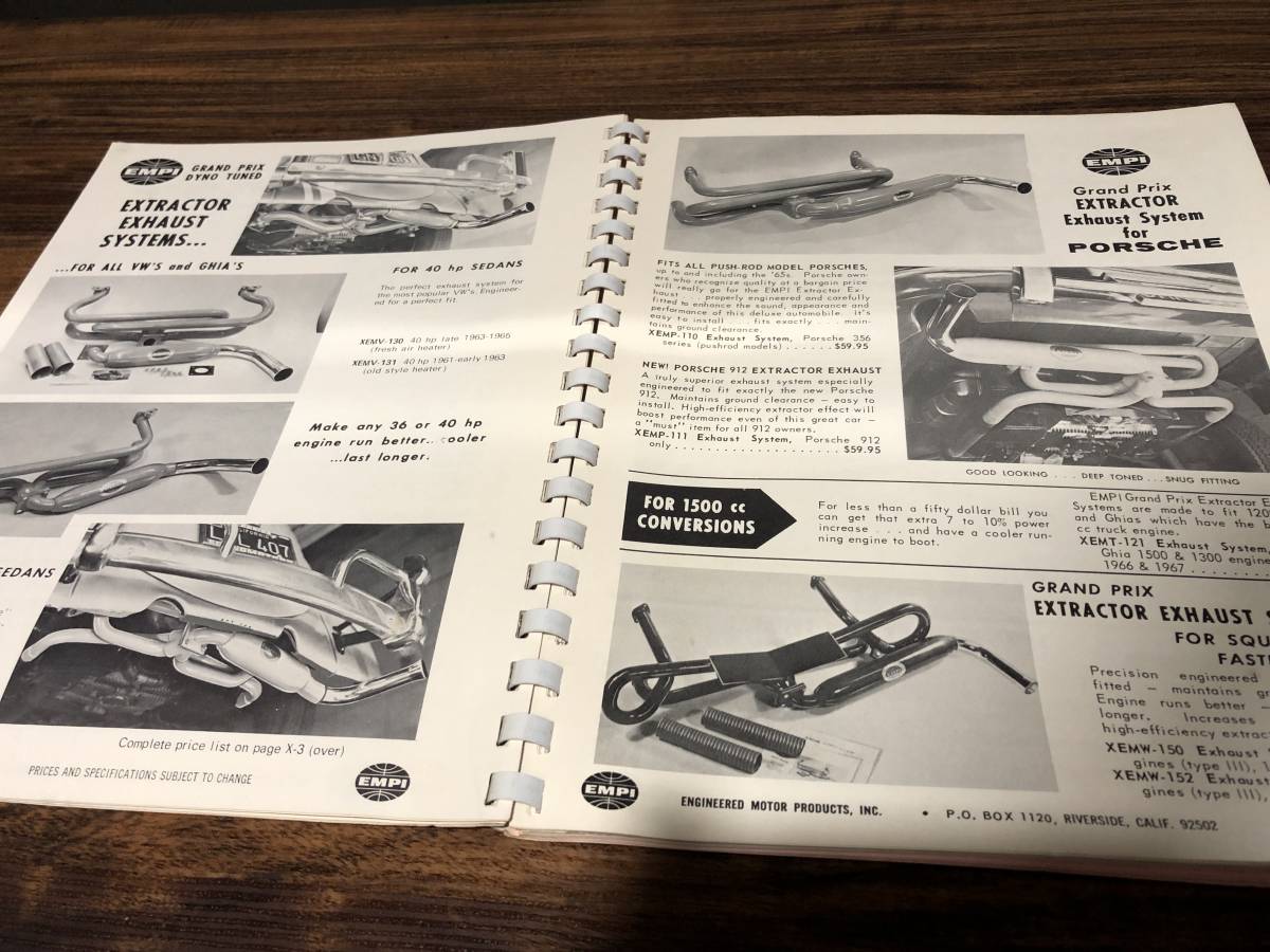 空冷VW 70年代　当時物　EMPI CATALOG　　エンピカタログ　ビートル　フォルクスワーゲン　TYPE-1　BUG_画像4