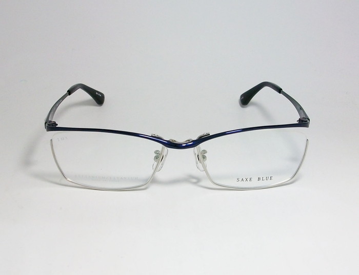 Saxe Blue ザックスブルー 眼鏡 メガネ フレーム Sb7114 3 56 度付可 ダークブルー シルバー ナイロール ハーフリム Www Gendarmerie Sn Saxe Blue ザックスブルー 眼鏡 メガネ フレーム Sb7114 3 56 度付可 ダークブルー シルバー ナイロール ハーフリム Www Gendarmerie Sn
