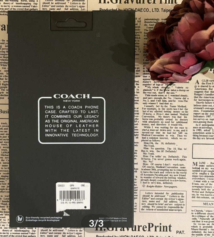 新品未使用 iPhone13用 Coach コーチ スマホケース ☆送料無料