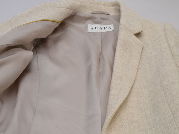  Scapa SCAPA jacket / coat 38 size beige lady's e_u F-L7156