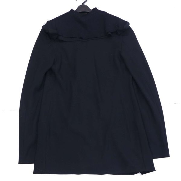Yohji Yamamoto ヨウジヤマモト 襟リブ切替☆ 通年 ポリ100% ロング