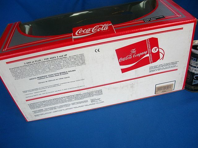 Coca-Cola/コカコーラ ダイキャストメタルトイビークルス(フォード ロードスター Ref.9502)フランス製/希少☆クラシックカー_画像4