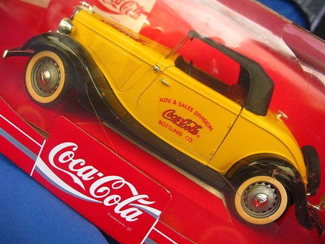 Coca-Cola/コカコーラ ダイキャストメタルトイビークルス(フォード ロードスター Ref.9502)フランス製/希少☆クラシックカー_画像5
