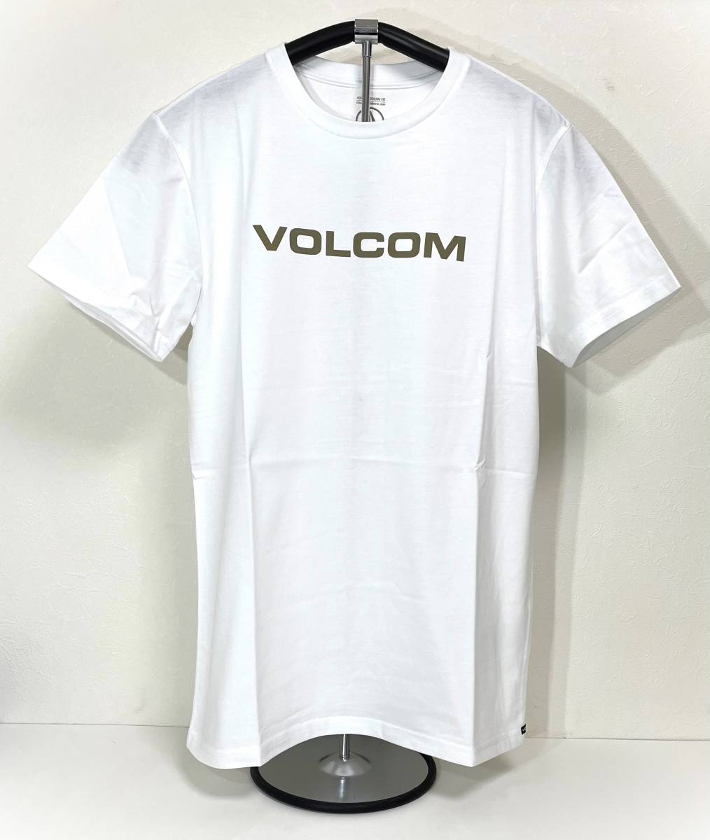 VOLCOM Volcom AF512201WHT men's M size short sleeves T-shirt simple . Logo tea LogoTee white color voru com new goods prompt decision free shipping 