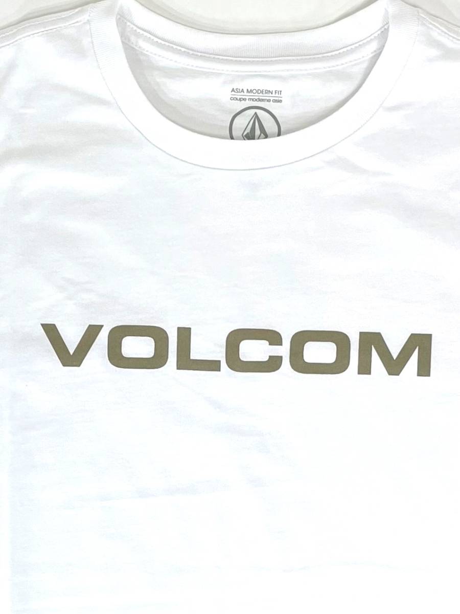 VOLCOM Volcom AF512201WHT men's M size short sleeves T-shirt simple . Logo tea LogoTee white color voru com new goods prompt decision free shipping 