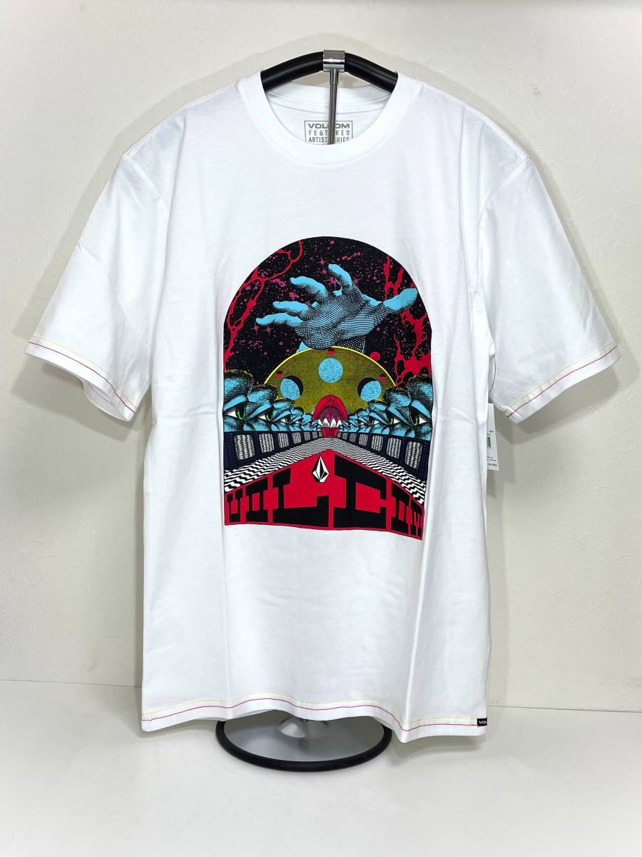 VOLCOM ボルコム AF212212WHT メンズ Sサイズ 半袖Tシャツ グラフィックティー プリント Tee ホワイト色 ヴォルコム 新品 即決 送料無料_画像1