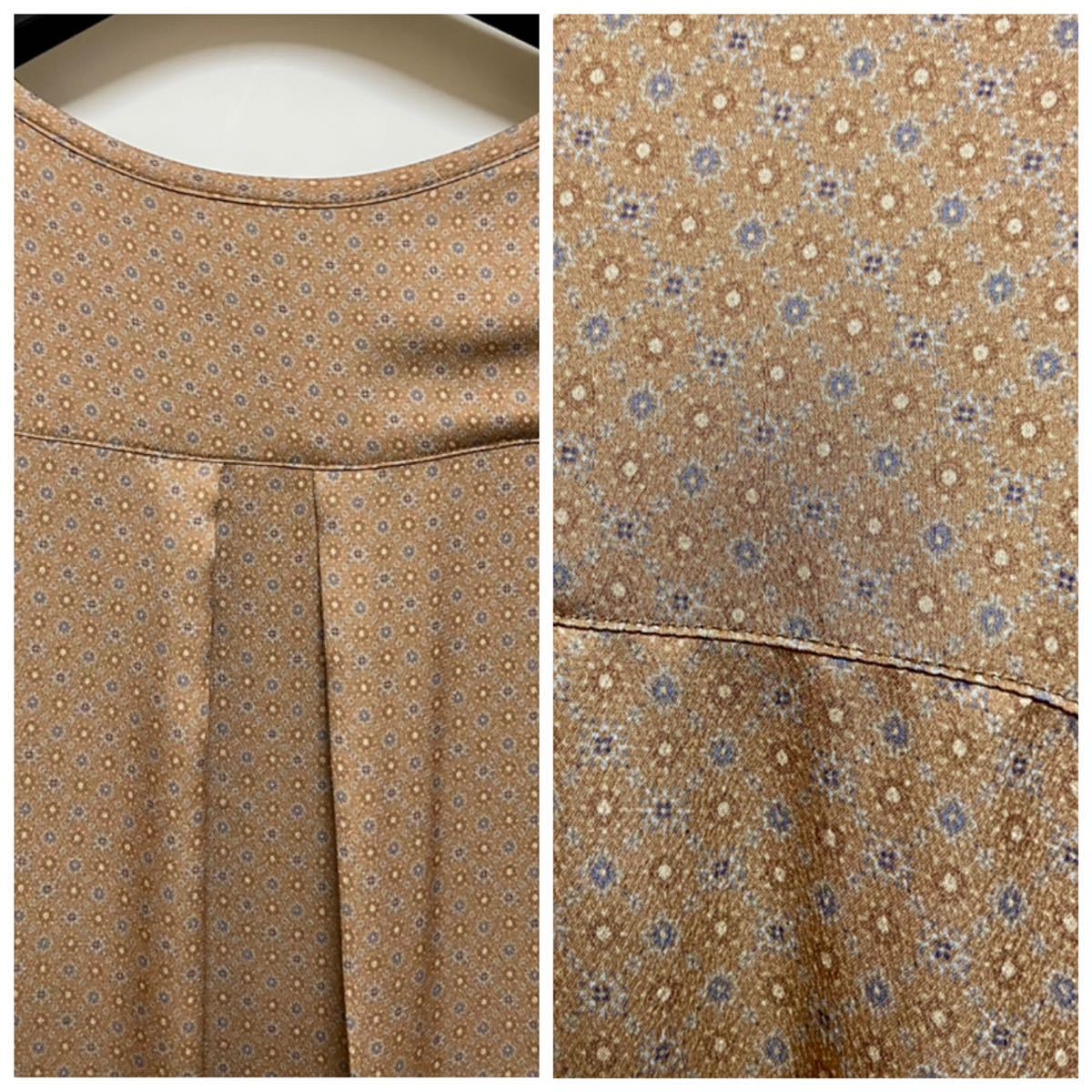  new goods SHIPS [WEB limitation ] fine pattern print 2WAY scarf belt attaching shirt gown One-piece regular price 14960 jpy 36