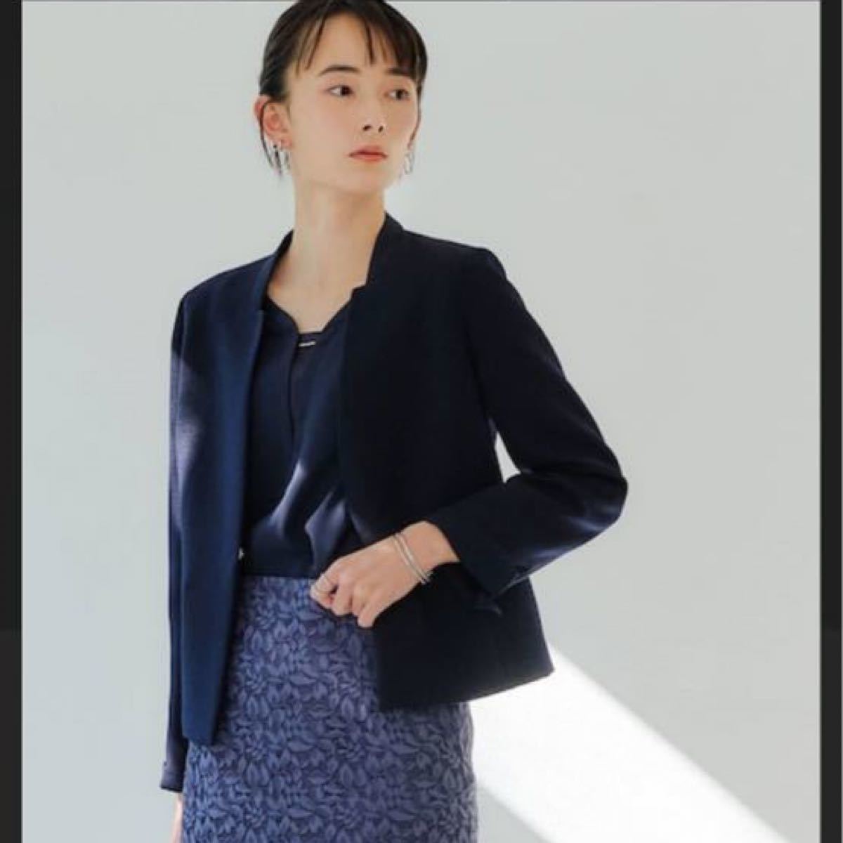 公式サイト 新品同様美品 BABYLONE お洒落なノーカラージャケット