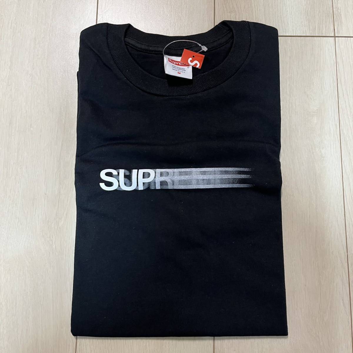 送料無料 黒M Supreme motion logo Tee Tシャツ | bioimune.com.br