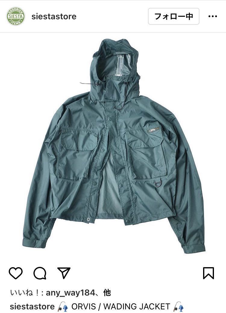 ” WADING JACKET ” 80s USA ORVIS オービス 防水加工 フィッシング ジャケット コーチ ワーデン トート バッグ ブーツ 筆記体 vintage