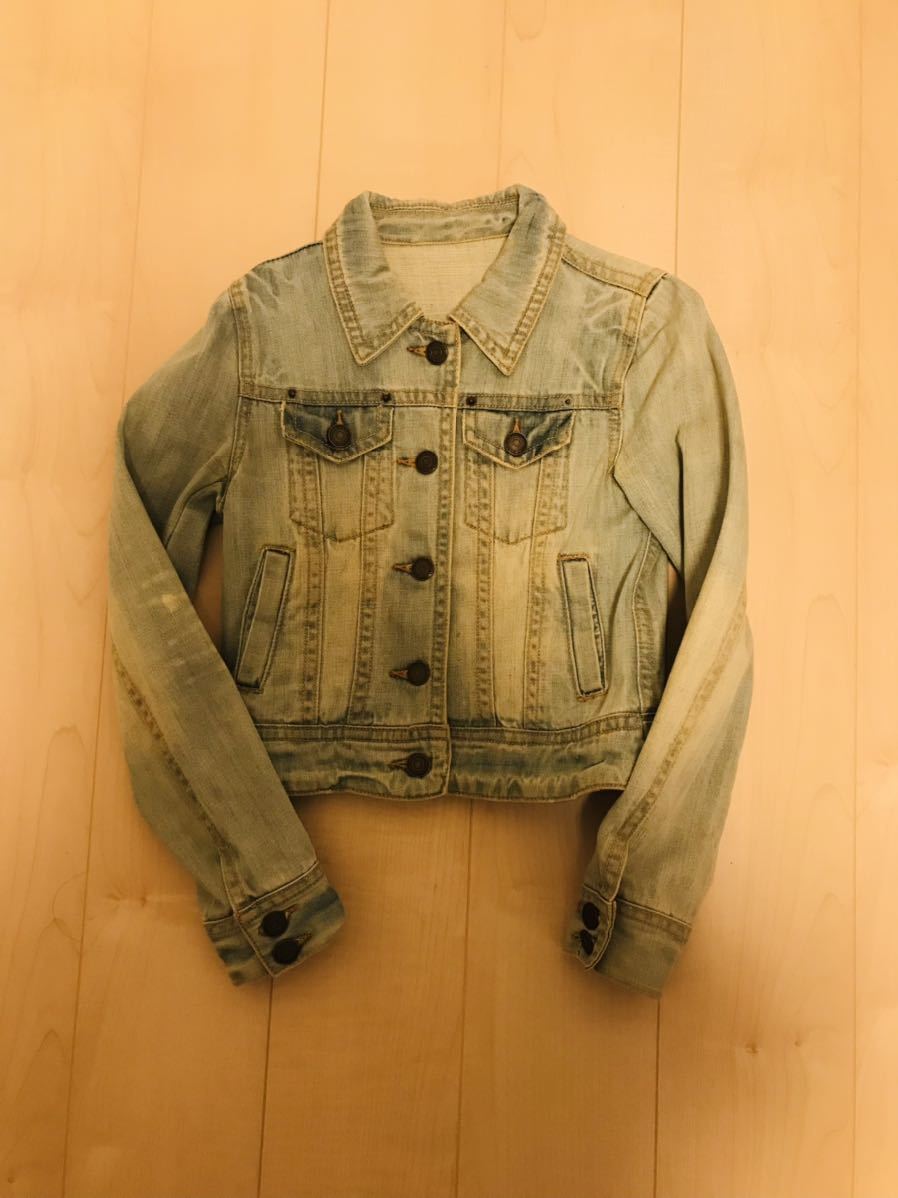 FREE'S SHOP VINTAGE DENIM JACKET LIGHT INDIGO ADJUSTER BELT フリーズショップ ビテージ デニム ジャケット Gジャン インディゴ 506 507