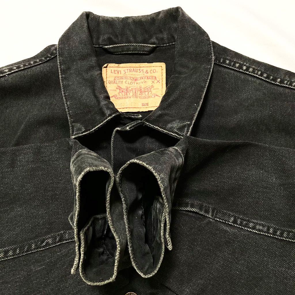 90s EURO Levi's 70503-02 4ポケット チュニジア製 黒 ブラック デニム