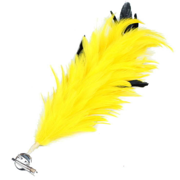  feather Bick corsage head dress [ yellow -yo] hair ornament dance costume party dress hair accessory cy399