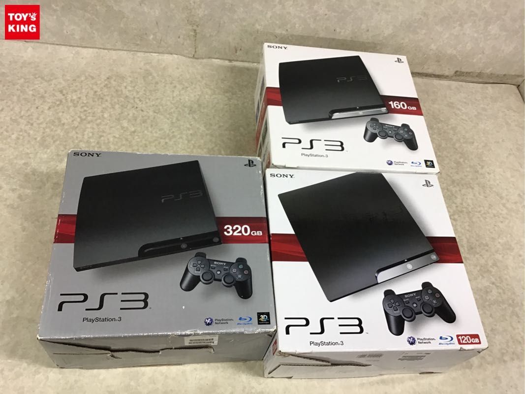 1円～ 同梱不可 ジャンク PlayStation 3 本体 チャコール・ブラック CECH-2000A 120GB、CECH-2500A 160GB、CECH-3000B 320GB_画像1