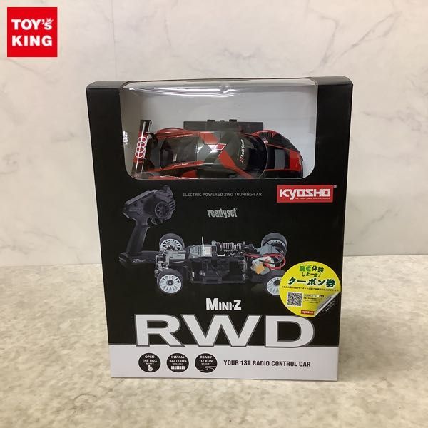 1円~ 京商 ミニッツ RWD アウディR8 LMS 2016 ブラック/レッド レディ