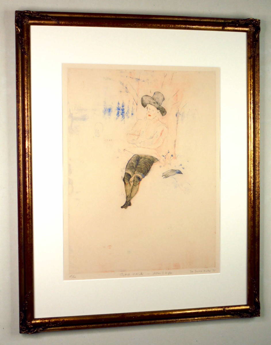 大人気新品 山本容子 版画『Lullaby 版画 of グリム童話 www Birdland