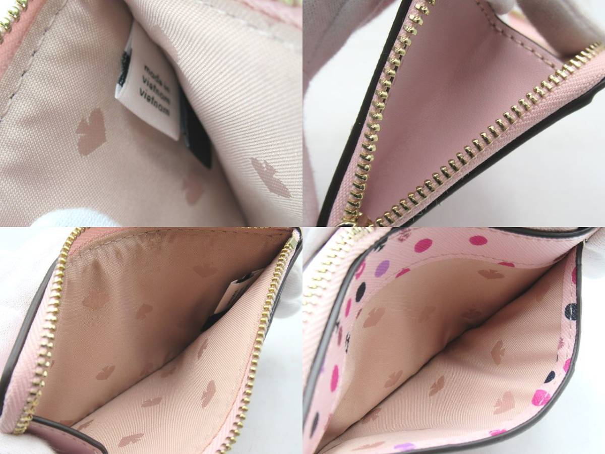 *** superior article kate spade Kate Spade card-case coin case change purse . dot polka dot pattern WLR00193 pink series lady's pink multi *