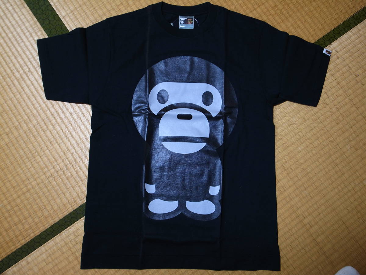 激レア・初期★A BATHING APE エイプ★BABY MILO 全身Tシャツ★ブラック★M★BAPE