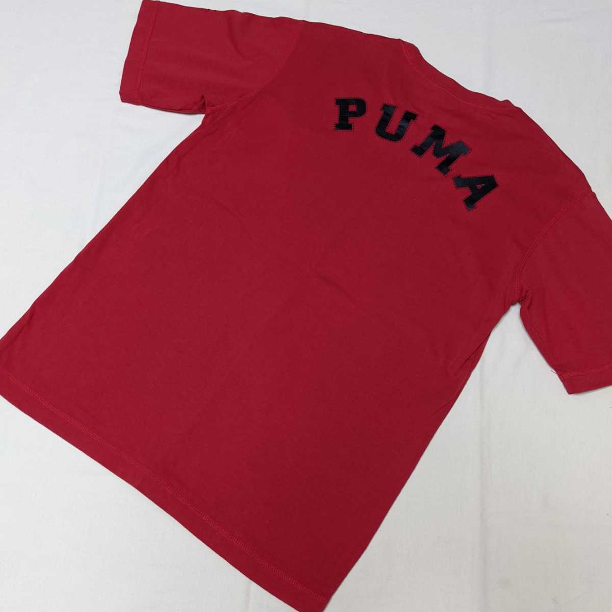 +AE7 PUMA プーマ メンズ M 半袖 Tシャツ カットソー 赤 スポーツ ウェア トレーニング フィットネス_画像2