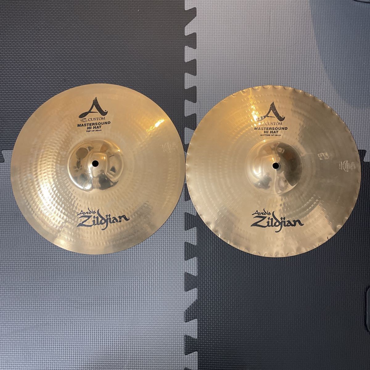 Zildjian ジルジャン ハイハットシンバル A CUSTOM MASTERSOUND HI HAT 14インチ