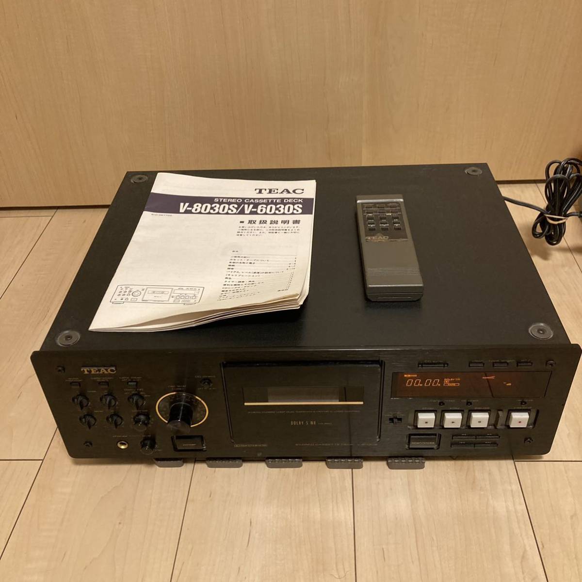 TEAC V-6030S ティアック カセットデッキ リモコン付属 ジャンク