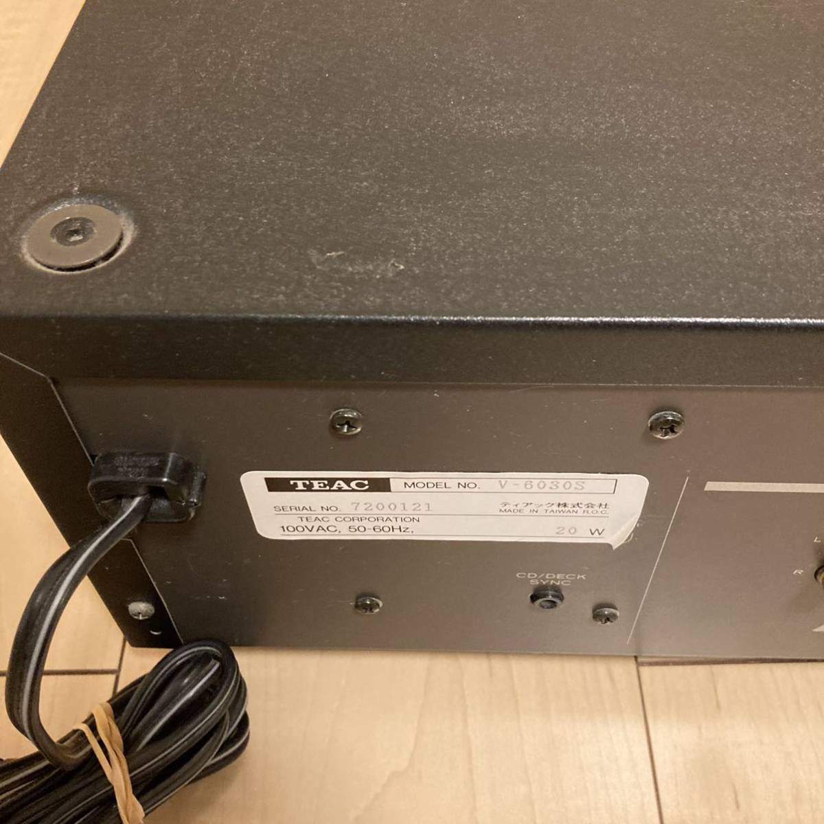 TEAC V-6030S ティアック カセットデッキ リモコン付属 ジャンク