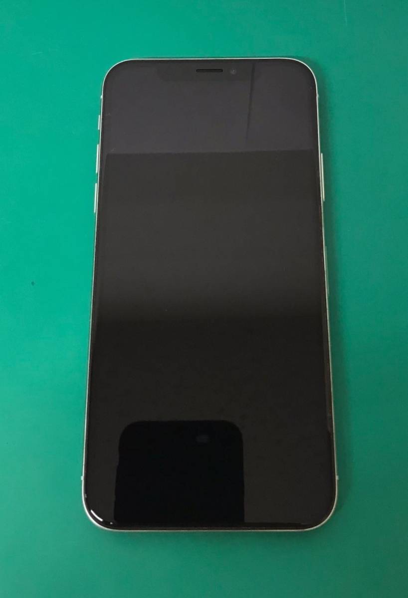１円スタート Apple iPhoneX 64GB シルバー Softbank 本体のみ／SIM 