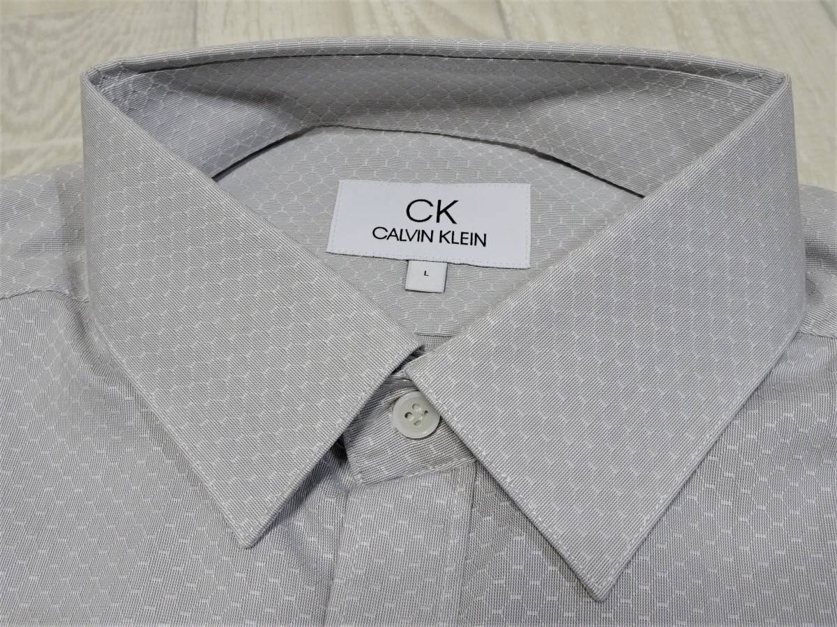 [ unused ]*calvin klein/ Calvin Klein /CK/ long sleeve / regular color / dress shirt * regular price Y17,600(P-81)