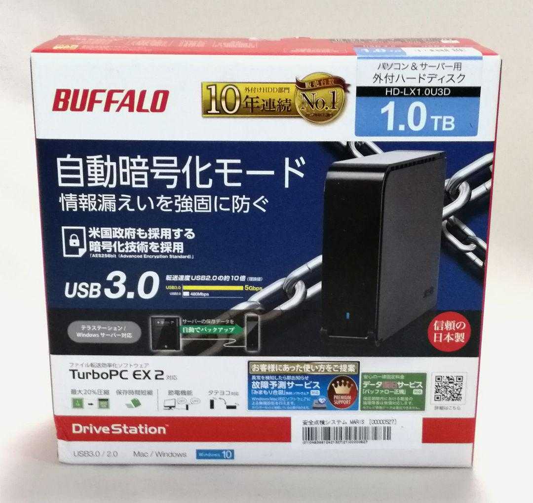 BUFFALO バッファロー 外付けハードディスク Gen1対応 PC用＆TV録画用