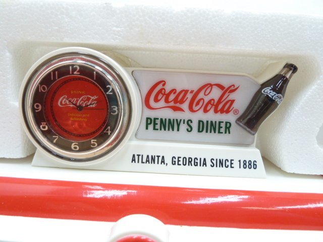 未使用品 コカ・コーラ ミニチュア ダイナー ハウス クロック ジオラマ 元箱あり 模型 オブジェ アメリカン レトロ コカコーラ Coca Cola