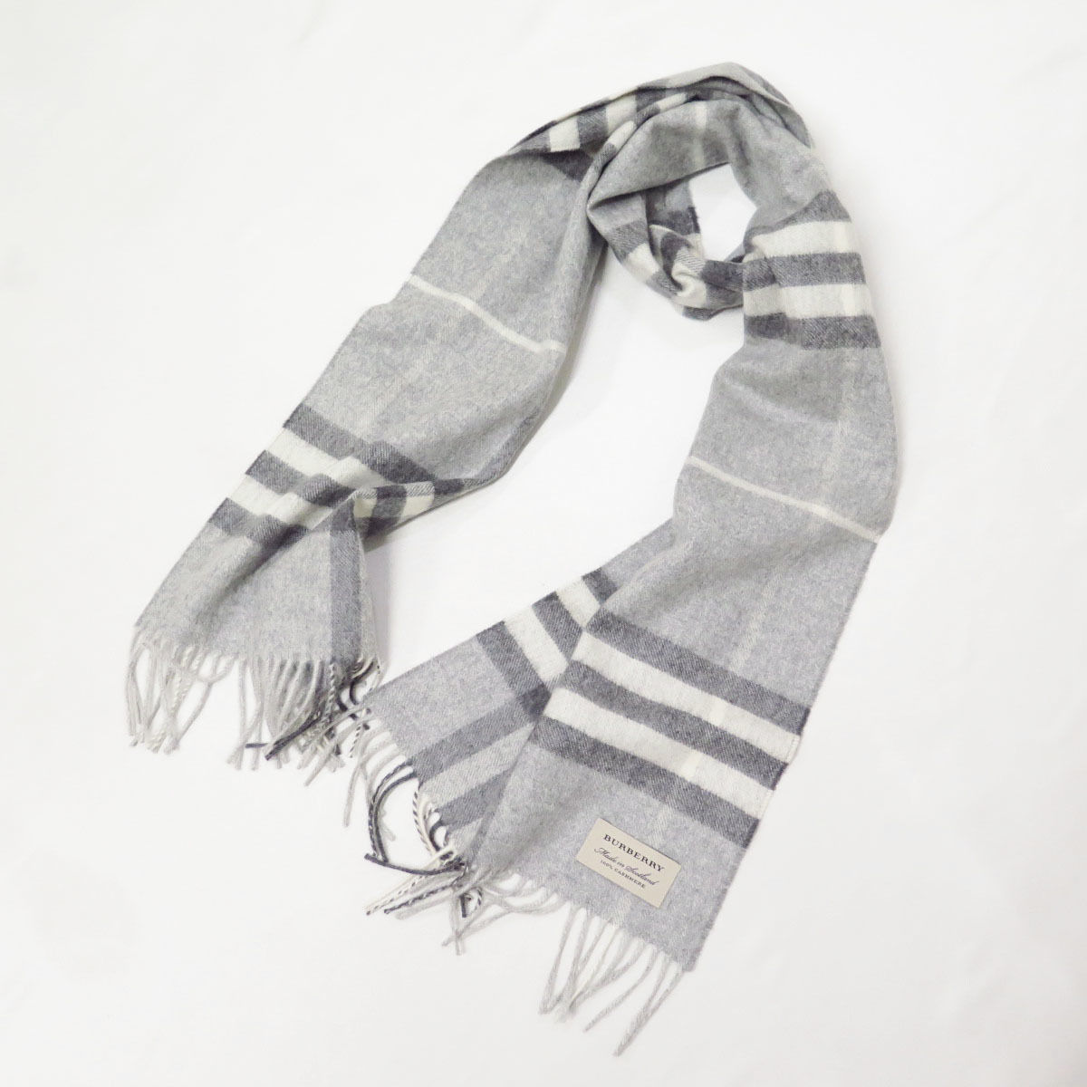 BURBERRY CASHMERE 100% GIANT CHECK SCARF バーバリー カシミヤ