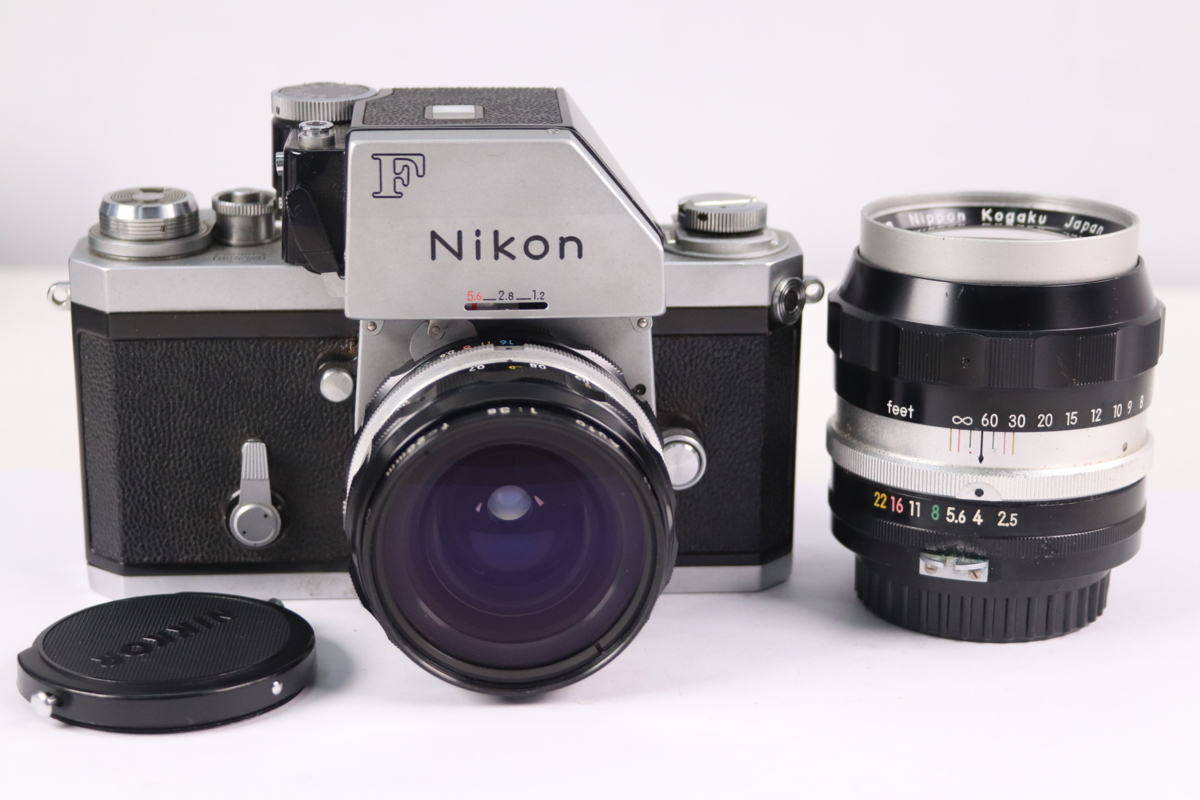 NIKON ニコン F フォトミックFTN NIKKOR-H AUTO 28mm F3.5 NIKKOR-P AUTO 10.5cm F2.5  一眼レフ フィルム カメラ 単焦点 レンズ 36420-K
