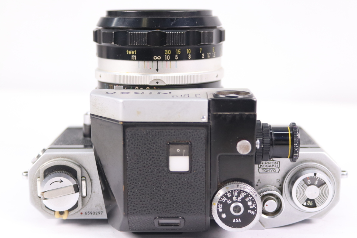 【ジャンク品】NIKON ニコン F フォトミック フィルムカメラ 一眼レフ + NIKKOR-S・C Auto 50mm F1.4 単焦点レンズ 36447-Y_画像4