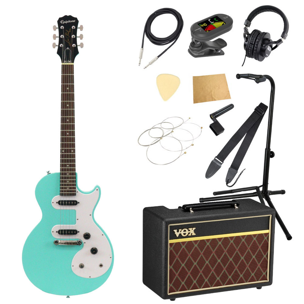 s23675 Epiphone Les Paul Melody Maker E1 Turquoise エレキギター VOXアンプ付き 入門11点セット  初心者セット