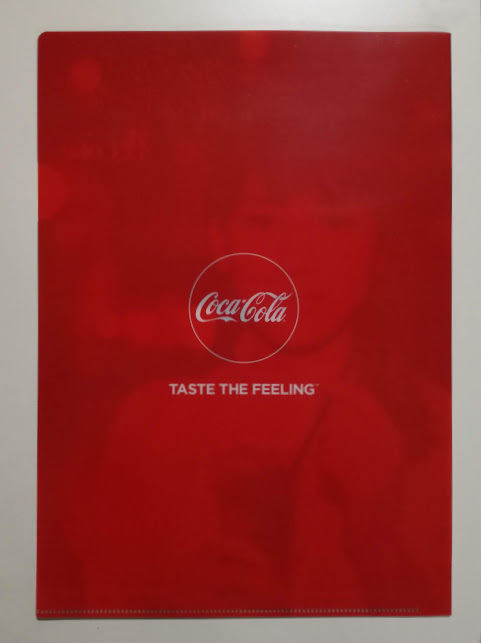 綾瀬はるか◆Coca Cola クリアファイル & パナソニック LUMIX パンフレット (カタログ) / コカ・コーラ コーク 夜Coke 非売品_コカ・コーラ　クリアファイル　裏