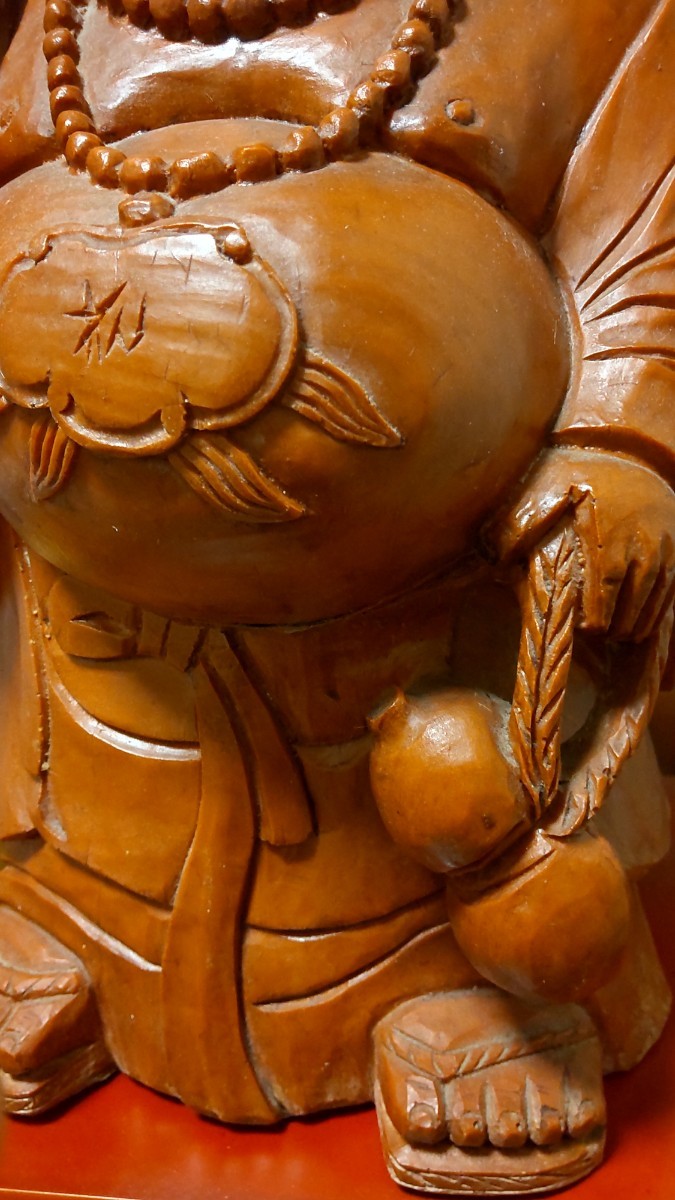 仏像 唐木 木彫 布袋尊 縁起物 招福 | www.schmetterlinghaus.at