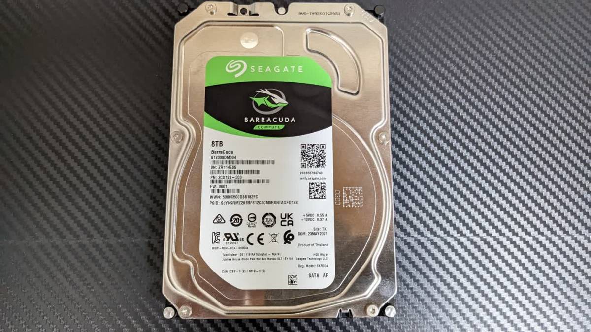 Seagate BarraCuda 3.5インチ 8TB 内蔵ハードディスク HDD 6Gb/s Seagate BarraCuda 3.5インチ 8TB 内蔵ハードディスク HDD 6Gb/s