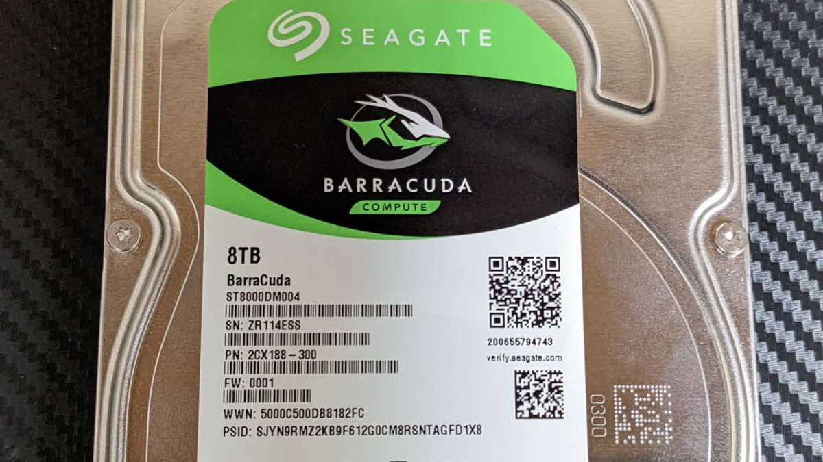 Seagate BarraCuda 3.5インチ 8TB 内蔵ハードディスク HDD 6Gb/s Seagate BarraCuda 3.5インチ 8TB 内蔵ハードディスク HDD 6Gb/s