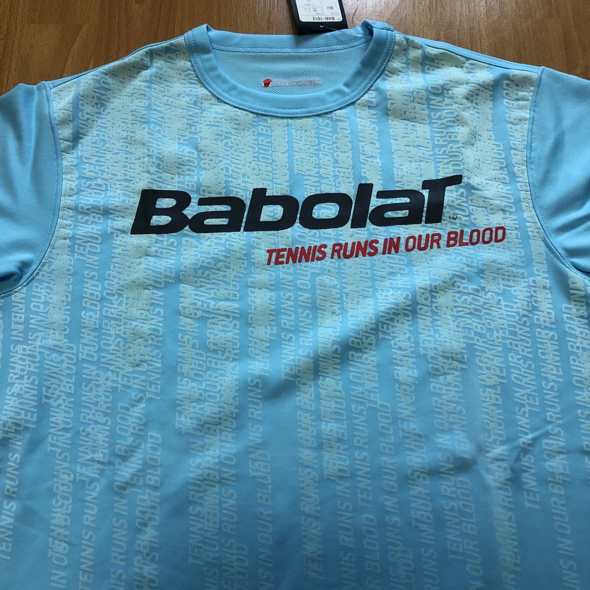 【送料無料】バボラ（Babolat）半袖シャツ　新品タグ付き　Sサイズ　BAB-1012 BU