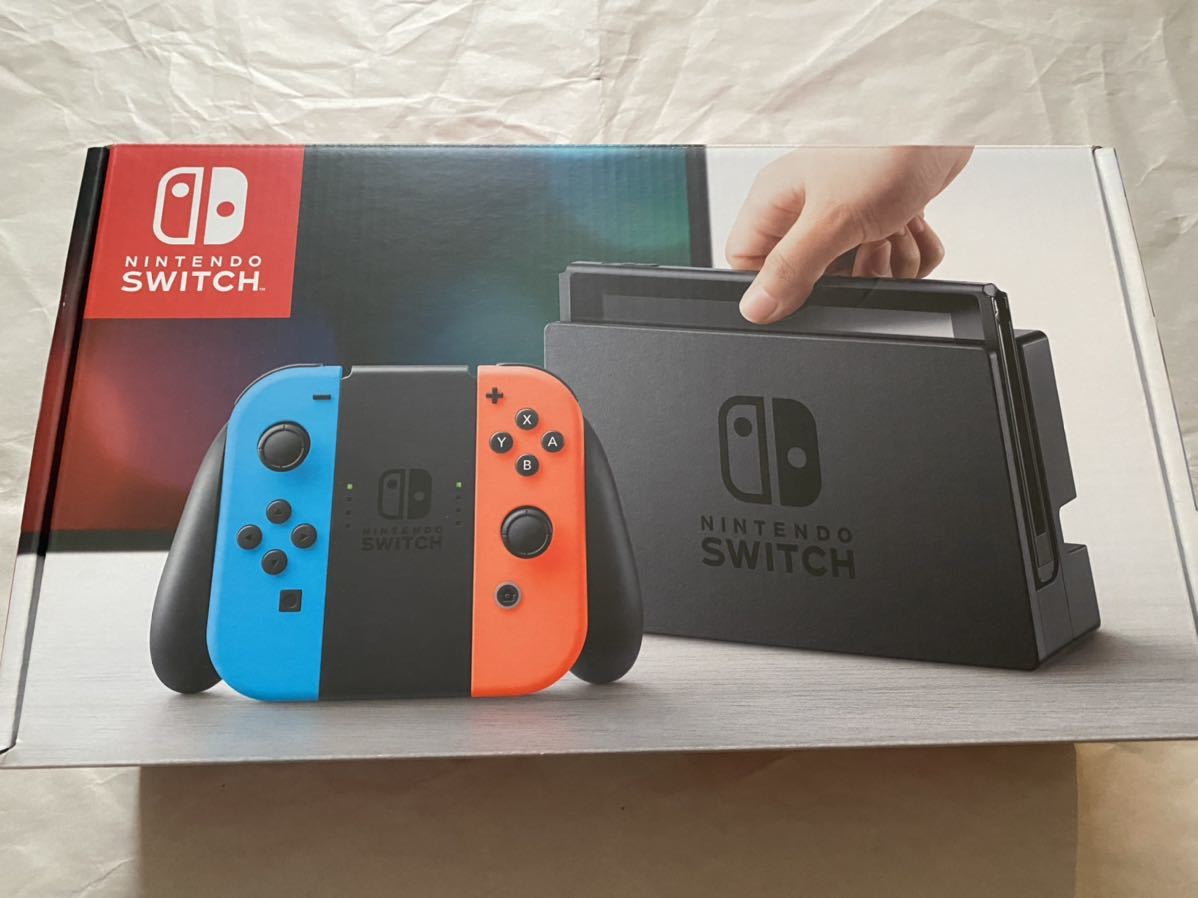 美品】Nintendo Switch ニンテンドースイッチ Switch本体 ネオンブルー