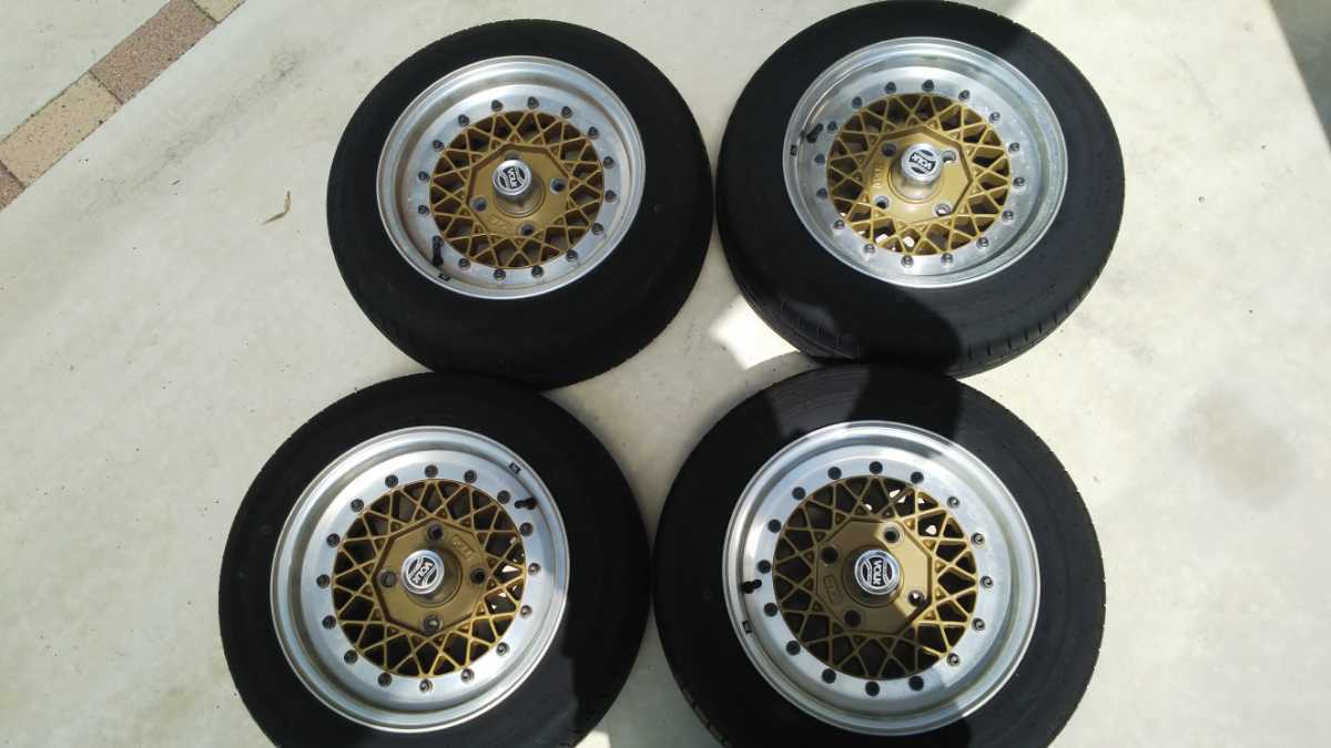サニトラに使用 当時物 RAYS VOLK ボルクメッシュ 6J 13in PCD114.3 4
