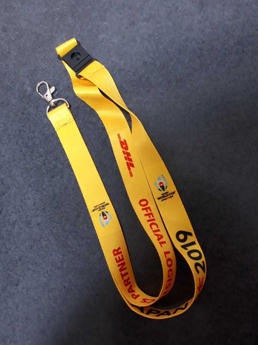 ネックストラップ ラグビー ワールドカップ 2019 未使用 黄 DHL ネックストラップ ラグビー ワールドカップ 2019 未使用 黄 DHL